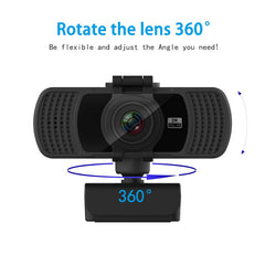 Webcam Real 1080P 200W Pixels Full Hd 110° Wide Angle Camera with Microphone Tripod for Video Widescreen Pro Streaming Webcam for Recording Calling Conferencing And Gaming