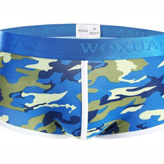 Caleçon boxer de mode classique pour hommes, série camouflage, tissu soyeux et très extensible