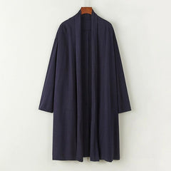Men's Mandarin-collar Mid-length Trench Coat