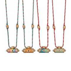 Evil Eye Kaleidoscope Necklace Clavicle Chain