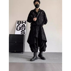 Irregular Culottes Mens Plus-size Harem Pants