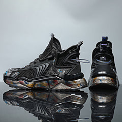 Chaussures de sport respirantes en fine maille pour la course et le basketball