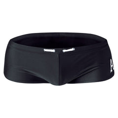 Mens Nylon Boxer Swim Trunks