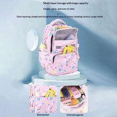 Back-protecting Large-capacity Three-piece Student School Bag Set