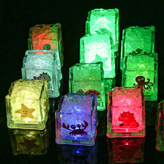 LED Colorful Sensing Flashing Ice Cube Light