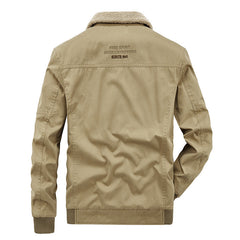 Multi-pocket Casual Cotton Jacket For Young And Middle-aged Adults