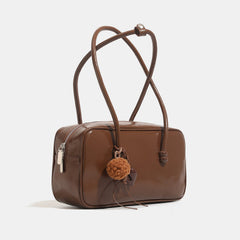 Womens Sophisticated Red Large-capacity Underarm Shoulder Bag