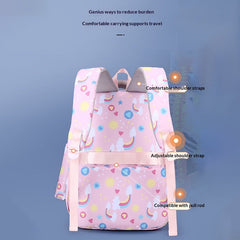 Back-protecting Large-capacity Three-piece Student School Bag Set