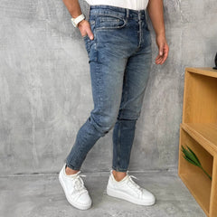 Jean bootcut rétro pour hommes, coupe ajustée de style américain