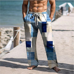 Pantalon polyvalent pour homme à jambes larges, style européen et américain