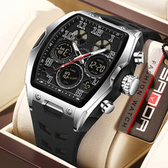 Multifunctional Cask-Shaped Luminous Sports Electronic Watch