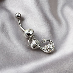 Stainless Steel Creative Animal Belly Button Ring