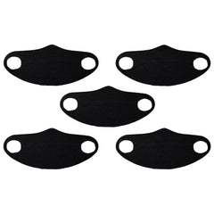 5-Pack: Men's & Women's Washable Reusable Stretch Fabric Seamless Face Mask