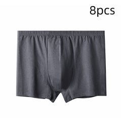 Pantalones cortos tipo bóxer holgados de algodón puro, de cintura alta y entrepierna amplia, para hombre de talla grande