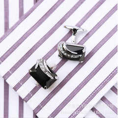 Angel Zircon Glass Crystal Cufflinks Cufflink
