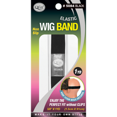 Qfitt Elastic Wig Band, Black 1 Yard