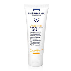 Isis Pharma Uveblock Mineral Sunscreen SPF50+ - High Protection, 100% Mineral Filters, Lightweight