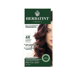 Tinte para el cabello Herbatint 4R Chatain Cuivre - Castaño cobrizo