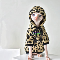 Pull léger en coton camouflage pour chat sans poils