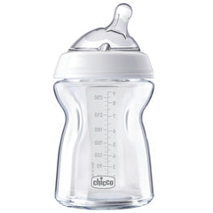 Chicco Natural Feeling 250ml Baby Bottle - Angled Nipple Design for Newborns & Infants