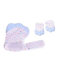 Anneau de dentition pour bébé, gants de dentition en silicone anti-morsure, jouets sonores pour enfants