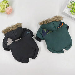 Vêtement pour chien, manteau ou veste en coton épaissi et chaud pour l’hiver