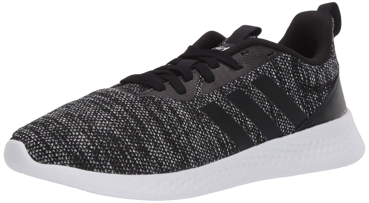 adidas Mens Puremotion Running Shoe Black/Black/White 9.5