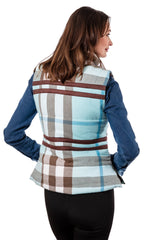 Rosey Vest Plaid Flannel