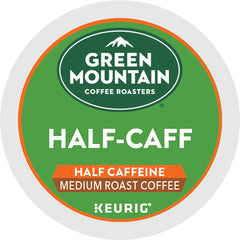 Green Mountain Coffee Roasters Half Caff Coffee, Keurig Single-Serve K-Cup pods, Medium Roast, 24 Count