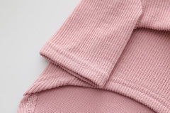 Pull tricoté pour petit chien, costume avec oreilles de lapin