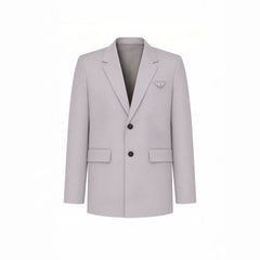 Mens Solid-Color Suit Business Formal Attire Set
