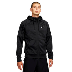 Nike Therma-FIT Mens Full-Zip Fitness Hoodie (as1 alpha xx_l regular regular Black/Black/White) XX-Large