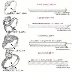 4-Piece Set: Invisible Silicone Ring Size Adjusters – Unisex, Flexible, Minimalist