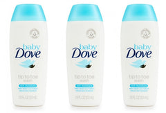 Baby Dove Body Wash Tip To Toe Sensitive Moisture 1.8 Oz Travel Size (Pack Of 3)