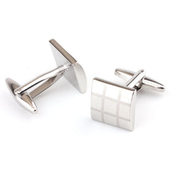 Square Plaid French Shirt Men's Cufflinks Cufflink