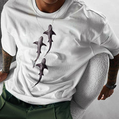 Prenda deportiva de manga corta para hombre, estilo urbano