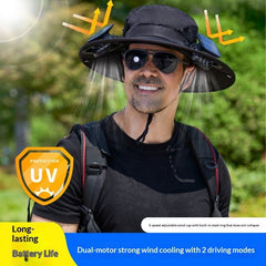 Spray Fan Hat Cooling Sunshade Fisherman Hat