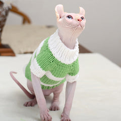 Pull chaud pour chat sans poils, vêtements pour chat