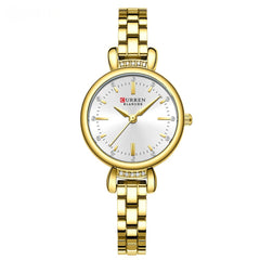 Waterproof Round Casual Womens Bracelet Watch
