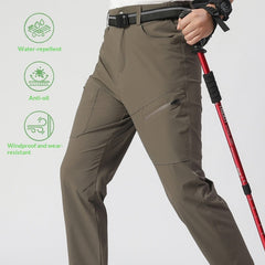 Outdoor Work Pants For Hiking Waterproof Stretchy Breathable With Multiple Pockets