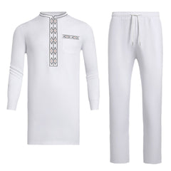 African Men's Ethnic Suit High Quality Embroidery