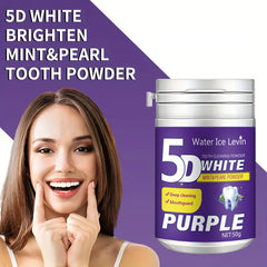 Teeth And Oral Cleaning Powder For Fresh Breath And A Brighter Smilepurple