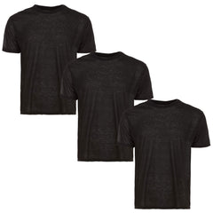 6-Pack: Men's Tagless Black Short Sleeve Shirt