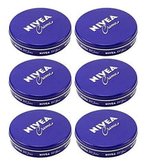6-Pack: Nivea Cream Creme 2oz/60ml Body Face Skin Hand Cream Moisturizer