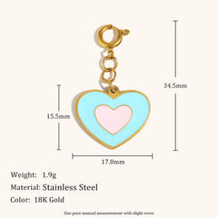 European And American Cross-border Spring-ring Pendant Stainless Steel Plated