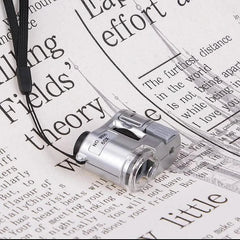 60X Handheld Magnifying Glass Mini Pocket Microscope