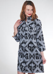 Sag Harbor Dress Black with Buckles
