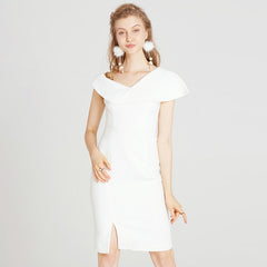 Vestido blanco de dos piezas