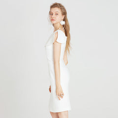 Vestido blanco de dos piezas