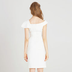 Vestido blanco de dos piezas